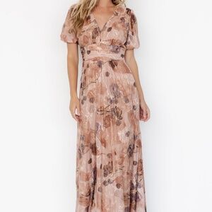 Baltic Born Ardley Maxi Dress | Taupe Floral Size 2XL2XL